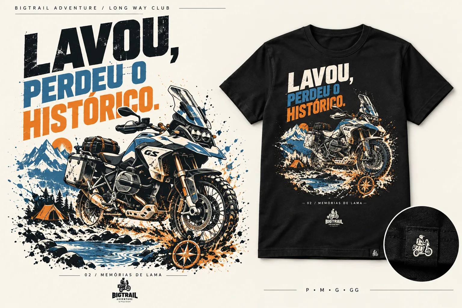 Memórias de Lama T-shirt · “Lavou, perdeu o histórico”