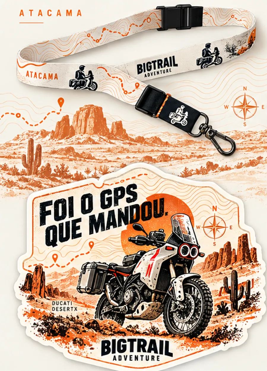 Kit cordão + adesivo de baú Atacama